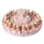 Torta 24 Bomboniere Battesimo Nascita Femmina rosa con bebè