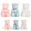 Bomboniere 2027 Candele Orsetti ricoperti da rose colorate