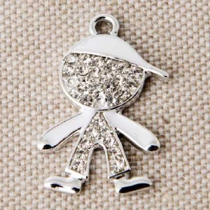 ciondolo bambino strass
