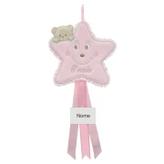 Sopraculla Fiocco piccolo stella rosa
