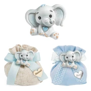 Bomboniere Battesimo e Nascita Bimbo 2026 Linea Neve Magneti Elefantino