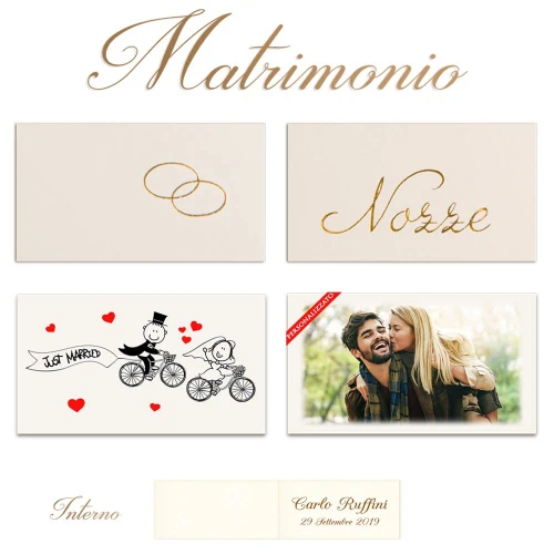 Bigliettini Bomboniere matrimonio