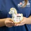 Bomboniere Battesimo Nascita Bimba Cavallino salvadanaio rosa