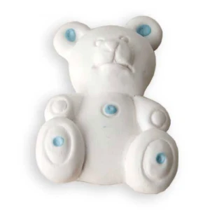 Gessetto orso celeste per Bomboniere battesimo fai da te