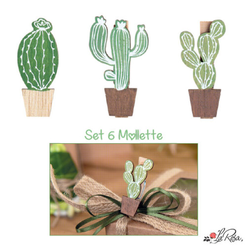 Mollette Cactus in LegnO