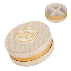 Bomboniere Nozze d'Oro 2026 Linea Life Scatolina Portaconfetti con numero 50