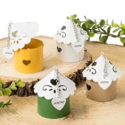 Bomboniere Linea Pretty 2026 Scatoline traforate con ciondolo cuore in metallo