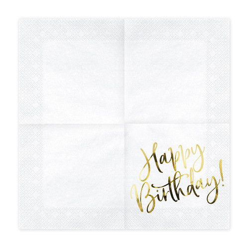 33x33 Amscan Tovaglioli carta Cm Happy Birthday palloncini pastello Confezione 20 