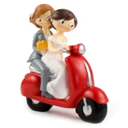 cake topper spose donna donna su vespa per centro torta unioni civili