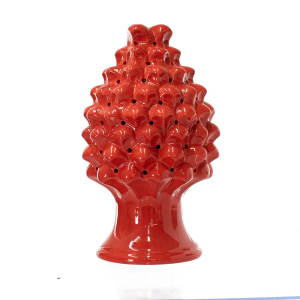 Bomboniere Pigne Siciliane Lampada Led Rossa