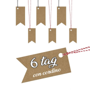 Tag Bandiera per Bomboniere Kit 6 Pezzi