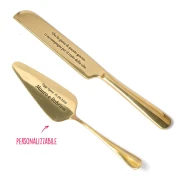 Set taglio torta per matrimonio coltello e paletta Personalizzabile