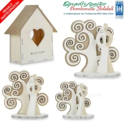 bomboniere solidali matrimonio 2026 coppia albero della vita