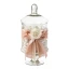 Confettata in vetro con rosa e dettagli cipria