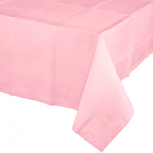 Tovaglia di carta rinforzata 137 x 274 cm rosa
