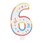 candela compleanno gigante numero 6
