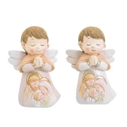 Bomboniera sacre 2025 angeli con sacra famiglia