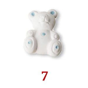 Gessetti Decorativi per Applicazione Bomboniere 7 Orsetto Cielo