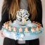 Torta Bomboniere battesimo per maschio 20 fette con angioletti