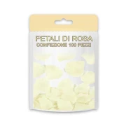 petali di rosa colore panna busta 100 pezzi