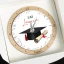 Bomboniere Laurea con Tocco e Pergamena Orologio Personalizzato