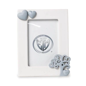 Ultimi 3 pezzi Bomboniera Portafoto Grande in Porcellana Bianca con Albero della Vita Avion