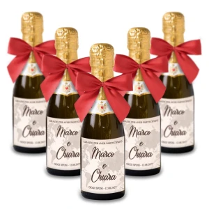 Bomboniere Mini bottiglie Prosecco Personalizzate o Segnaposto Tema Viaggio