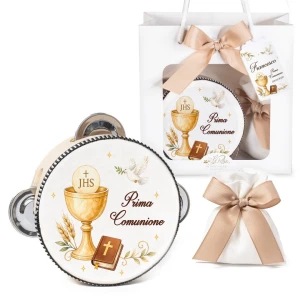 Bomboniere Tamburelli Prima Comunione Personalizzabili