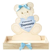 Cesto porta bomboniere Battesimo e Nascita Maschio Personalizzabile
