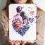 Bomboniere Matrimonio 2025 Quadro coppia innamoarata con effetto pietra luminosa in rilievo personalizzabile