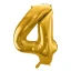 Palloncini Numeri Oro o Argento in Latex