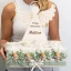 Torta bomboniere con Angeli magnete verde 20pz personalizzabile