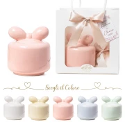 Bomboniera Zuccheriera in ceramica con Fiocco novità 2026