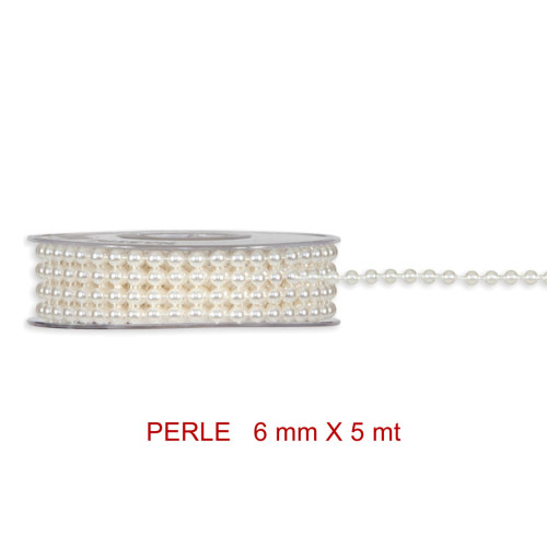 Perle a rotolo - misura 6 mm x 5 metri