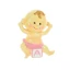 bomboniere battesimo bambina rosa calamita
