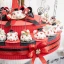 Torta Bomboniere Laurea da 20 Fette Coccinella con memo clip