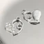 Ciondolo cuore intrecciato con strass per Bomboniere Chic