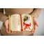 Idea Regalo Natale - Libro con frase di Buon Natale - interamente fatto a mano