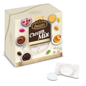 Confetti Bianchi Ripieni alle Creme - Confezionati singolarmente a vassoio - Buratti