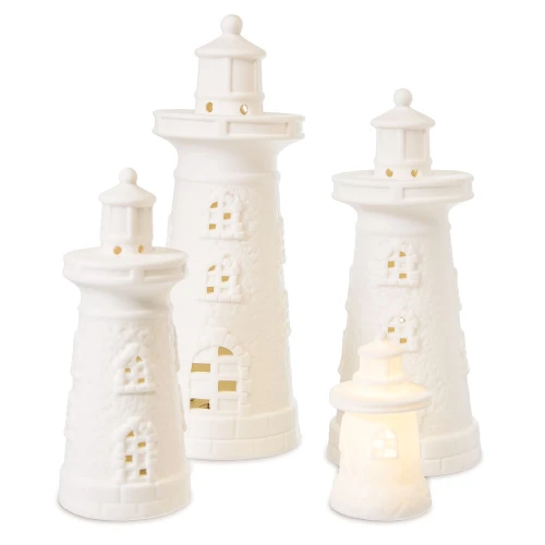 Bomboniere Utili Fari-faro in ceramica Luce Led Offerta