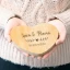 Bomboniera Tagliere Cuore in bamboo Personalizzabile