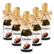 Bomboniere Mini bottiglie Prosecco Personalizzate o Segnaposto Tema Rugby
