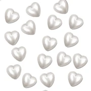 50 cuori perlati applicazione per bomboniere