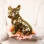 Bomboniere 2027 Cani Bulldog francese in ceramica colorati