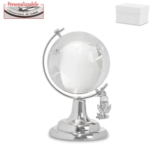 Bomboniera Comunione 2026 mappamondo personalizzabile