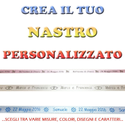 nastro in raso personalizzato per bomboniere prezzo al metro