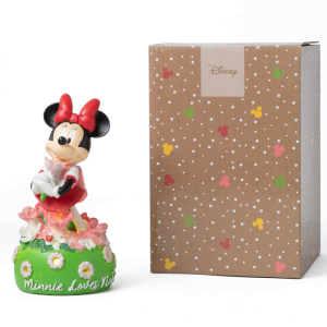 ⚡ OFFERTA LAMPO Bomboniere Linea Disney Love Natural Statua LED Minnie su prato fiorito
