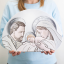 Bomboniere Personalizzate Icona Quadro Sacra Famiglia Argento Made in Italy