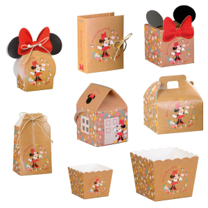 Scatoline Portaconfetti Bomboniere Disney Minnie topolina rustiche