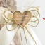 Idea Regalo Nozze D\'Oro 2027 Clessidra Maxi in vetro con sabbia bianca con applicazione cuore